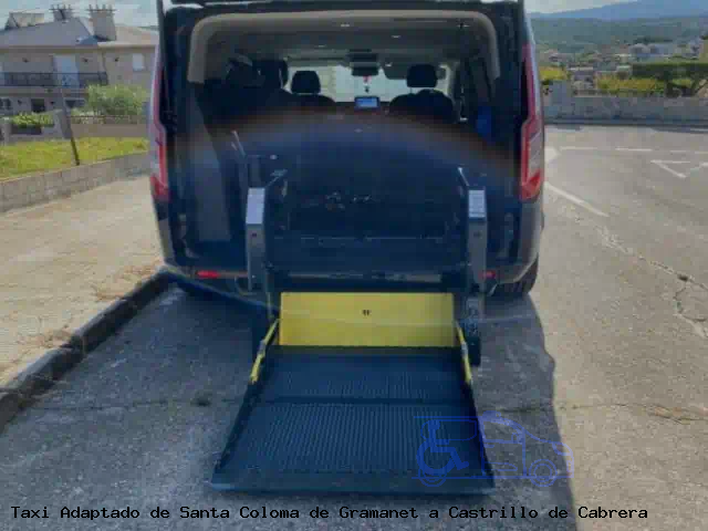Taxi accesible de Castrillo de Cabrera a Santa Coloma de Gramanet